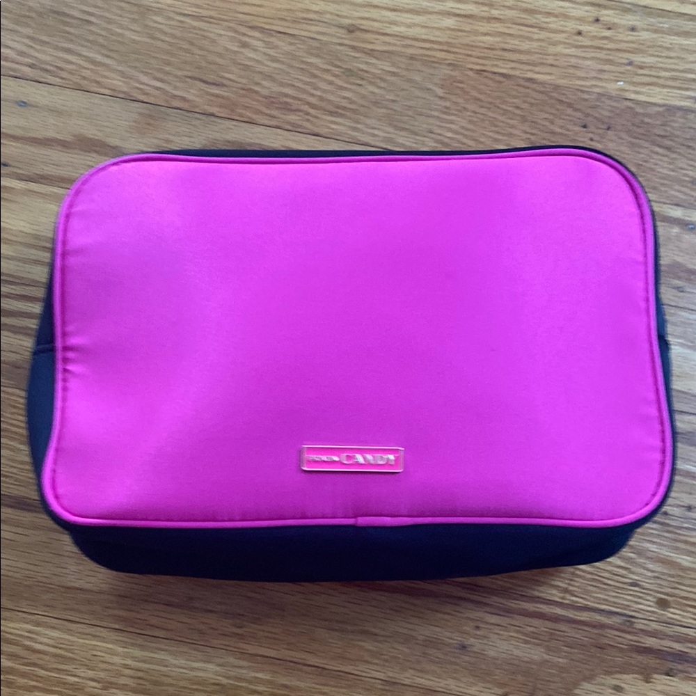 Prada candy nylon zipper Pink Cosmetic Bag